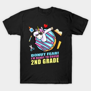 2nd Grade Dabbing Unicorn Back to School Girls Gift T-Shirt